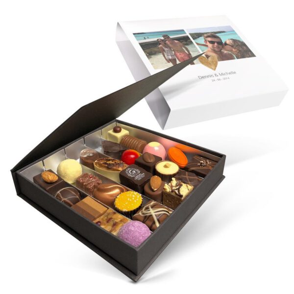 Luxe bonbon giftbox bedrukken - Valentijn (25 stuks)