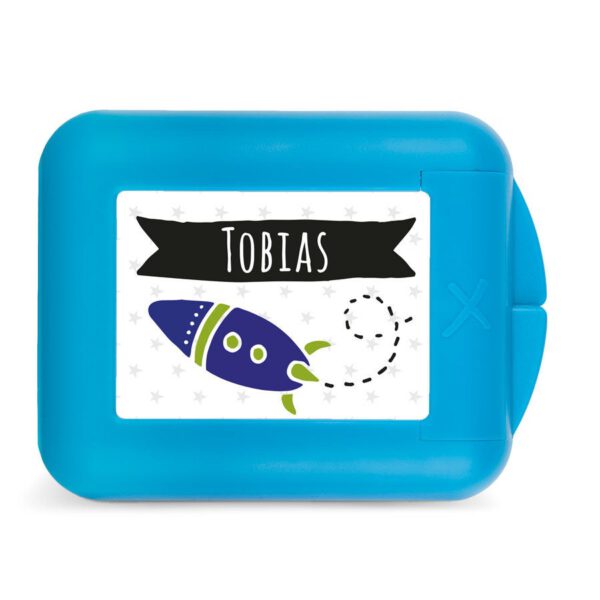 Snackbox bedrukken - Blauw