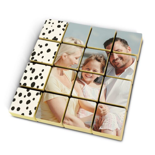 Foto op chocolade blokjes