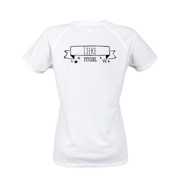 Sportshirt bedrukken - Dames - Wit - XL