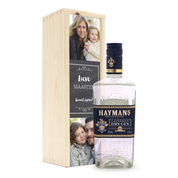 Gin in bedrukte kist - Hayman&apos;s London Dry