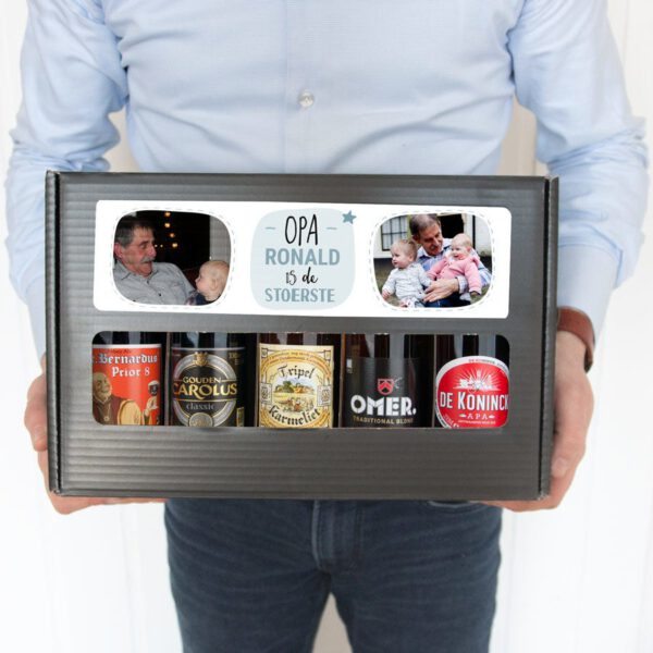 Bierpakket voor opa bedrukken - Belgisch