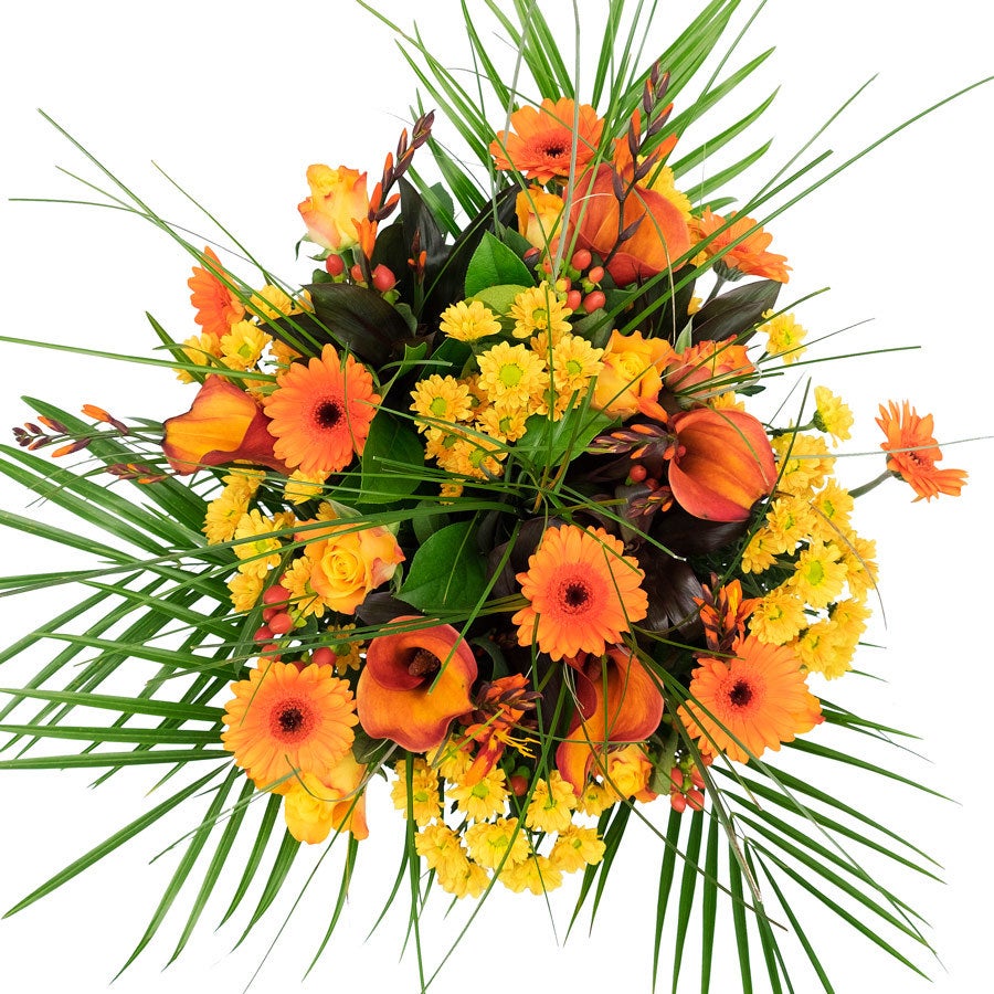 Bloemen - Boeket Oranje (Groot)