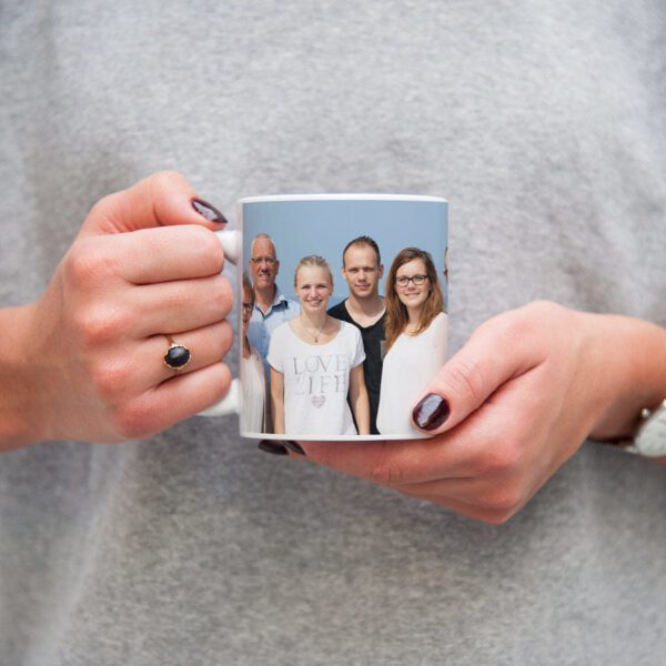 Mok met foto bedrukken - Wit