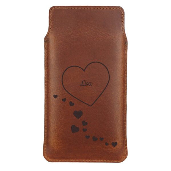 Leren telefoonhoesje - L