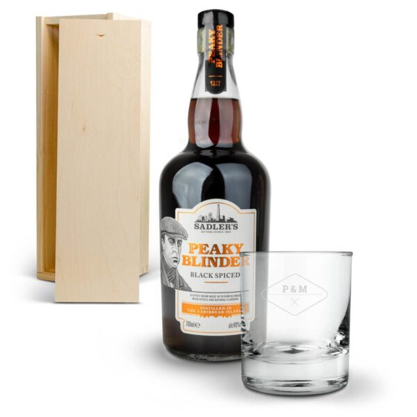 Peaky Blinders rumpakket met glas