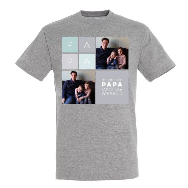 Vaderdag T-shirt bedrukken - Grijs - XL