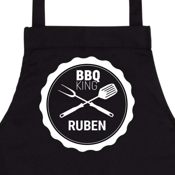 BBQ schort bedrukken - Zwart