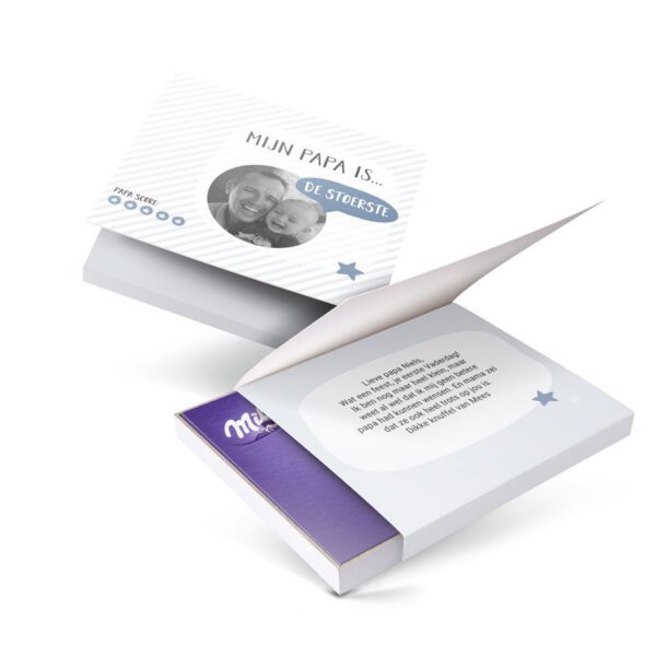 Milka giftbox bedrukken - Vaderdag - 110 gram