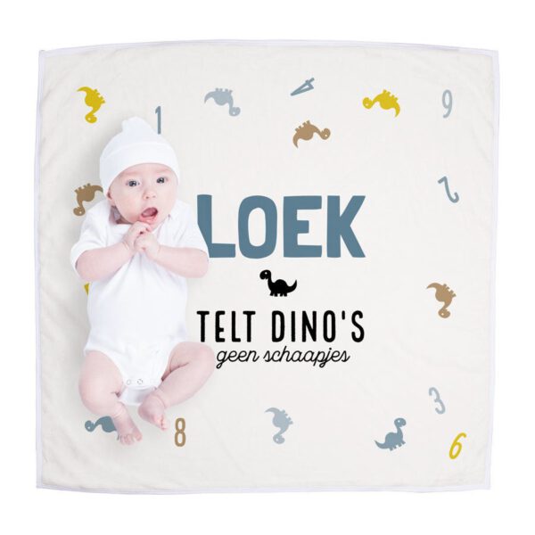 Babydeken met naam bedrukken