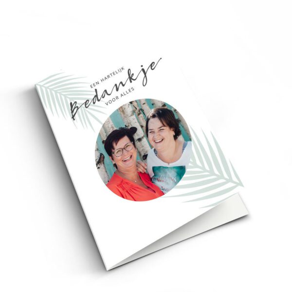 Bedankt kaartje maken - XL - Staand
