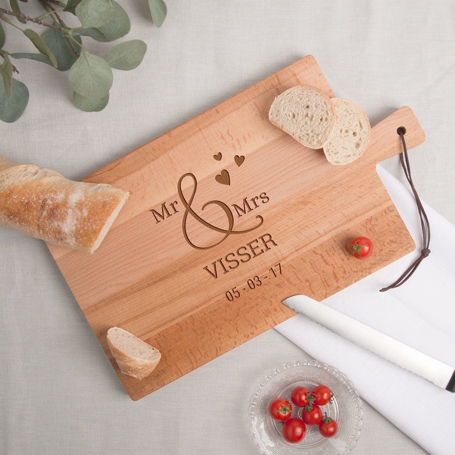 Houten broodplank graveren - Beuken - Rechthoek - Liggend (L)