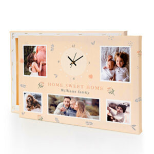 Foto Op Canvas Met Klok 30 x 45 cm