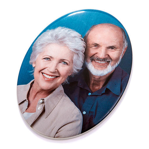 Foto op porselein ovaal 9 x 12 cm Porseleinen ovaal met Foto bedrukken Aangepaste ovale foto-