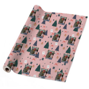 Gepersonaliseerd cadeaupapier met "kerstboom" kerstontwerp Inpakpapier bedrukken met eigen ontwerp