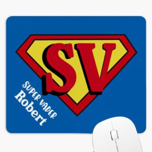 Muismat "Super Vader" voor Vaderdag Muismat met Foto Bedrukken voor Vaderdag Rechthoek Muismat bedrukken