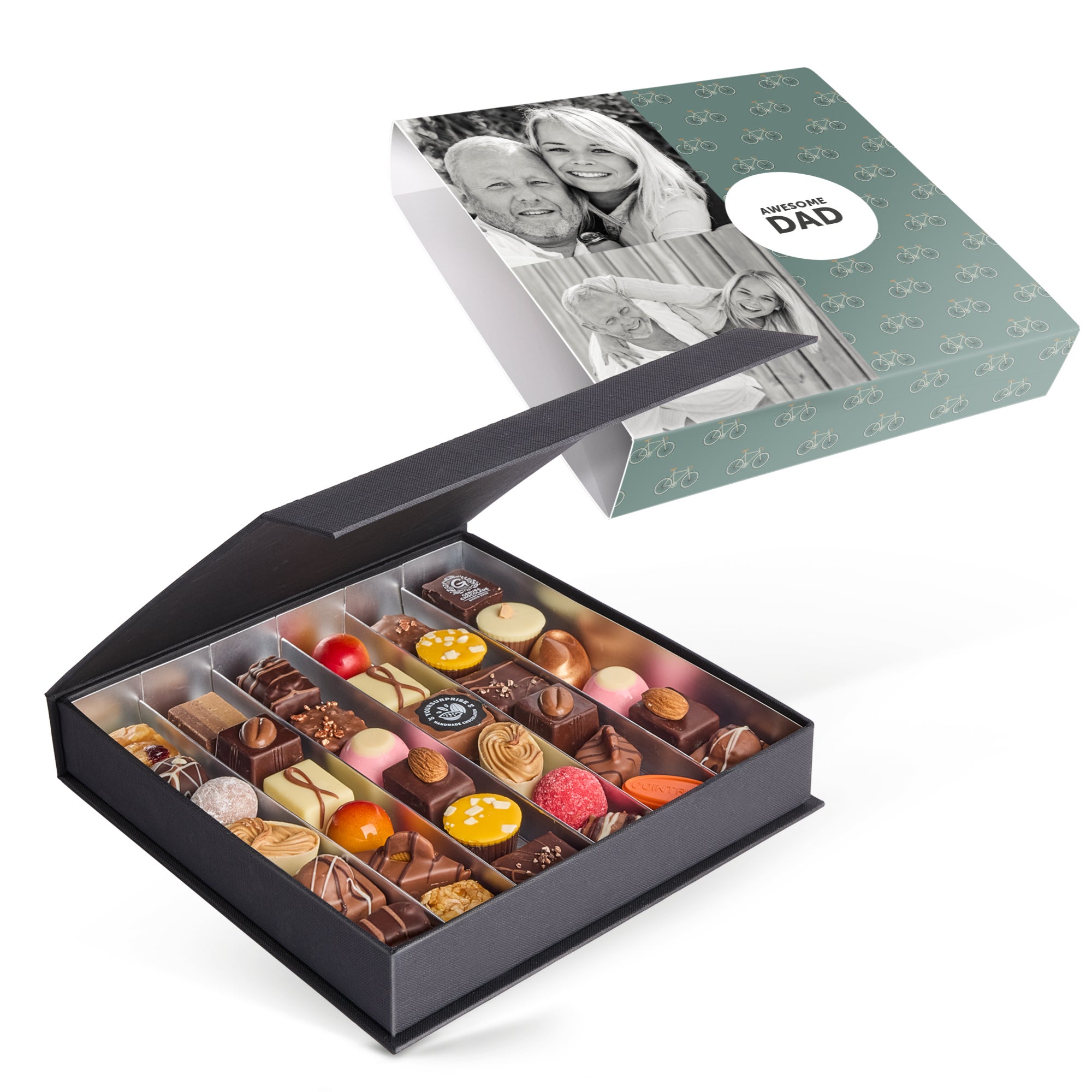 Luxe bonbon giftbox bedrukken - Vaderdag (36 stuks)