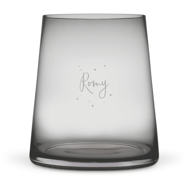 Vaas graveren - Getint glas