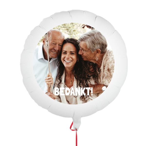 Ballon met foto & tekst
