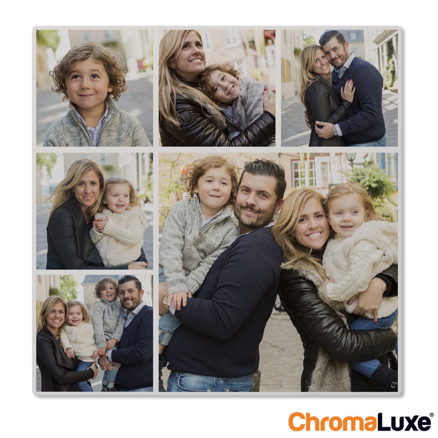 Instacollage aluminium bedrukken - Wit