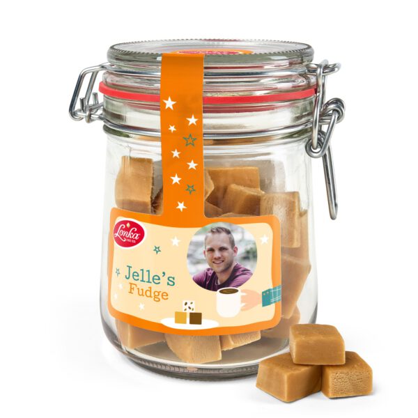 Snoeppot bedrukken - Vanille fudge
