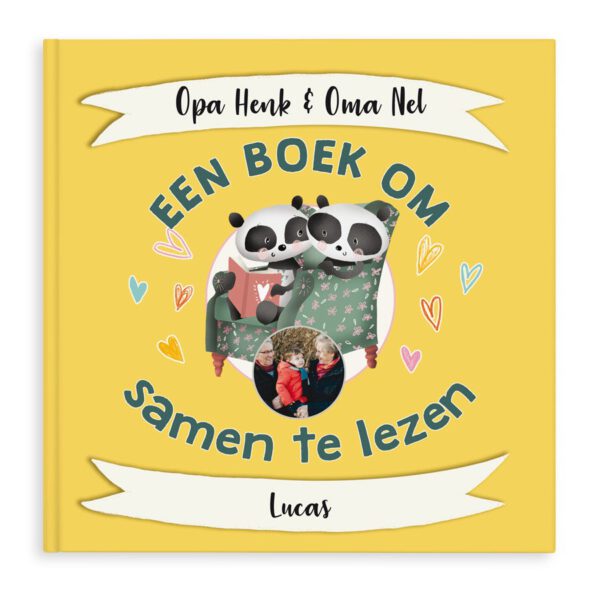 Boek met naam en foto - Om te lezen met opa & oma