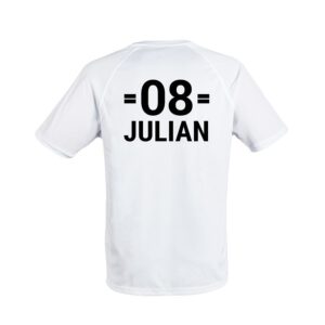 Sportshirt bedrukken - Heren - Wit - L