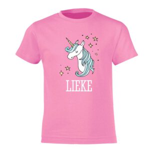 T-shirt voor kinderen bedrukken - Roze - 10 jaar