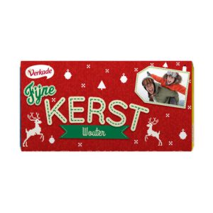 Persoonlijke Verkade chocoladereep - Kerst - Melk