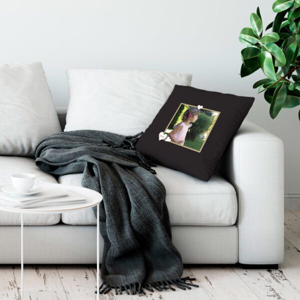 Liefdeskussen bedrukken - Zwart - 50x60cm - Ongevuld