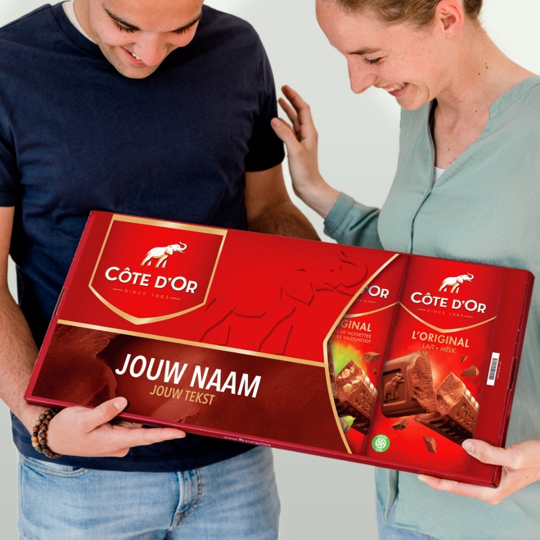 Mega Côte d'Or reep met naam en foto bedrukken