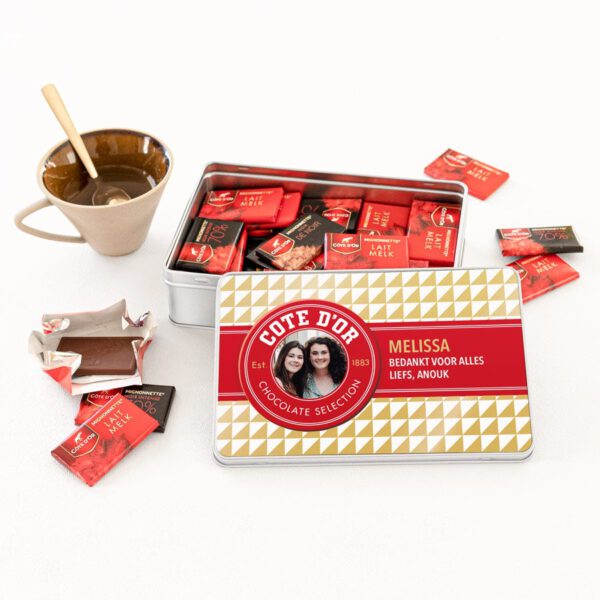 Côte d'Or Vintage Chocolade Box met naam