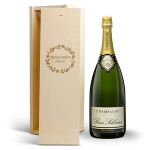 Foto op champagnekistje