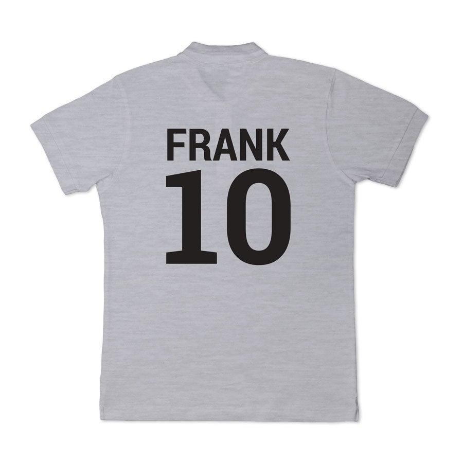 Polo voor heren bedrukken - Grijs - XXL