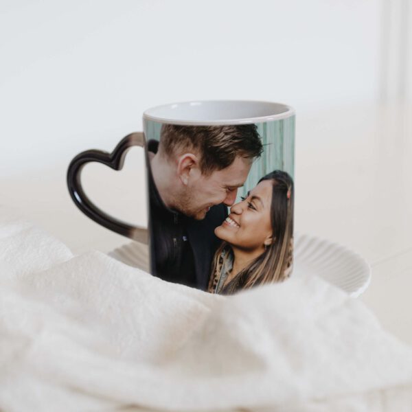 Magische mok harthandvat met foto bedrukken