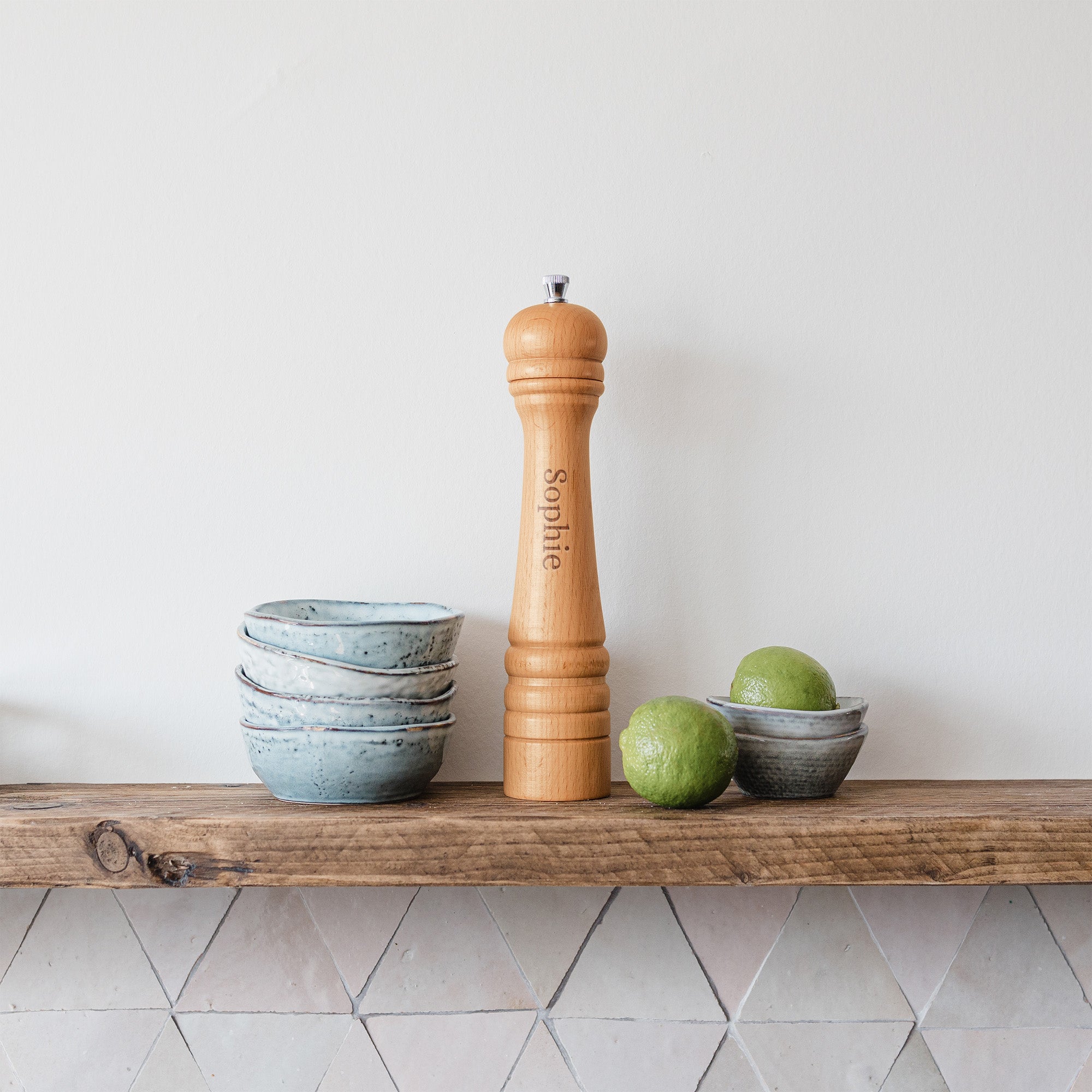 Gepersonaliseerde pepermolen met naam