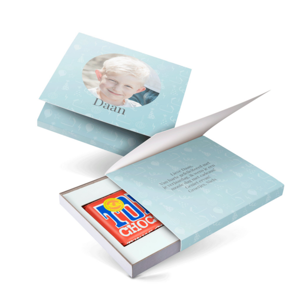Giftbox met reep Tony&apos;s Chocolonely bedrukken - Melk