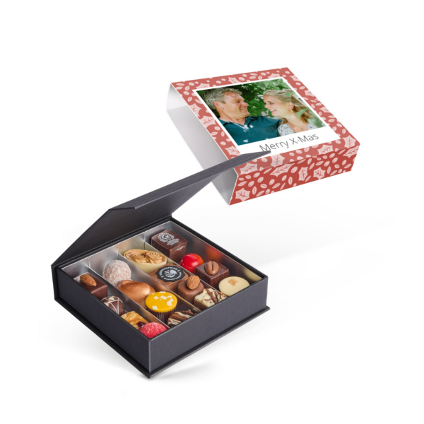 Luxe bonbon giftbox bedrukken - Kerst (16 stuks)