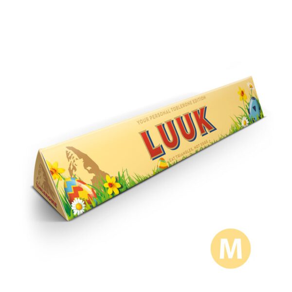 Toblerone paasreep zakelijk met naam en foto - Medium