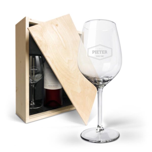 Wijnpakket met glas - Salentein Malbec (Gegraveerde glazen)