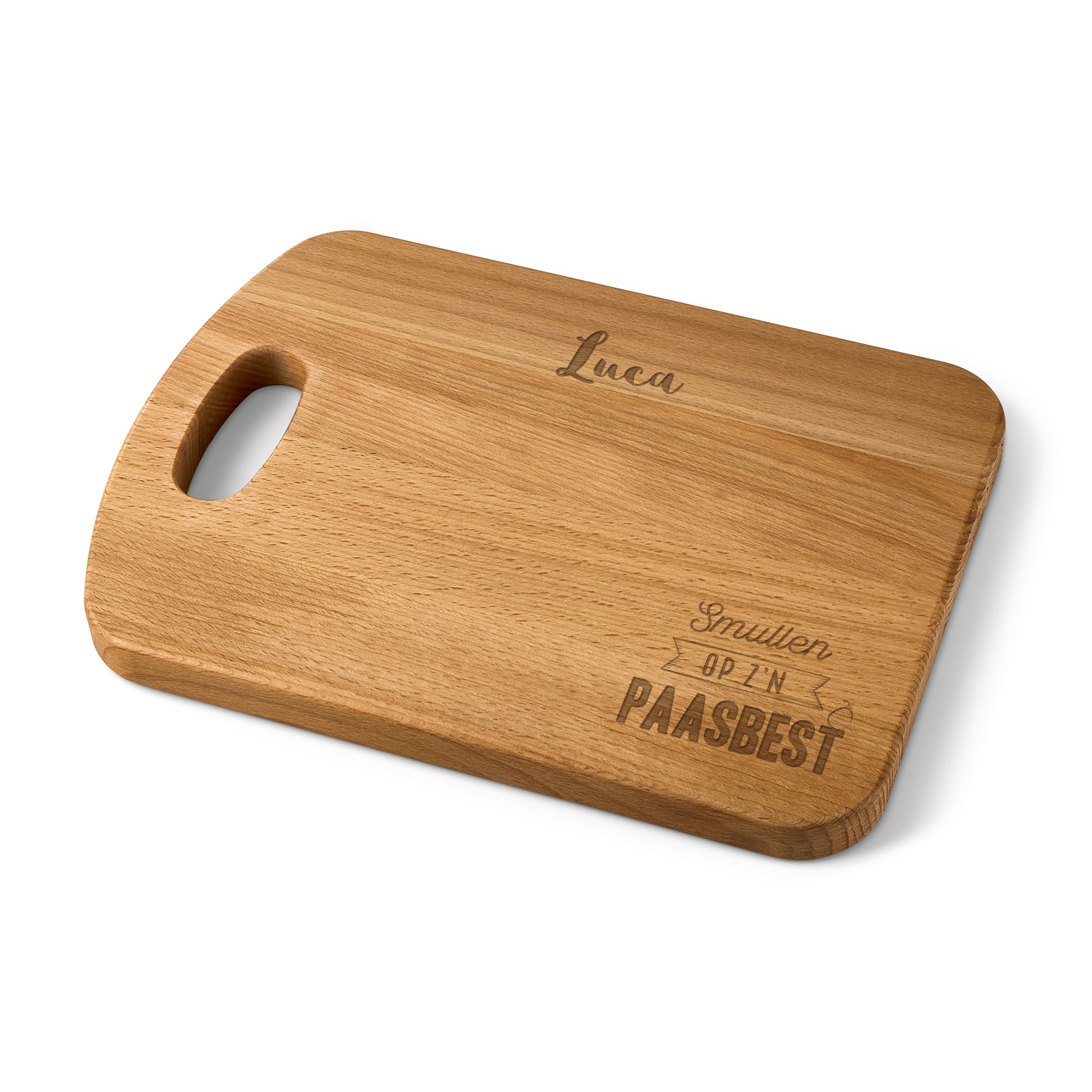 Houten broodplank graveren - Pasen