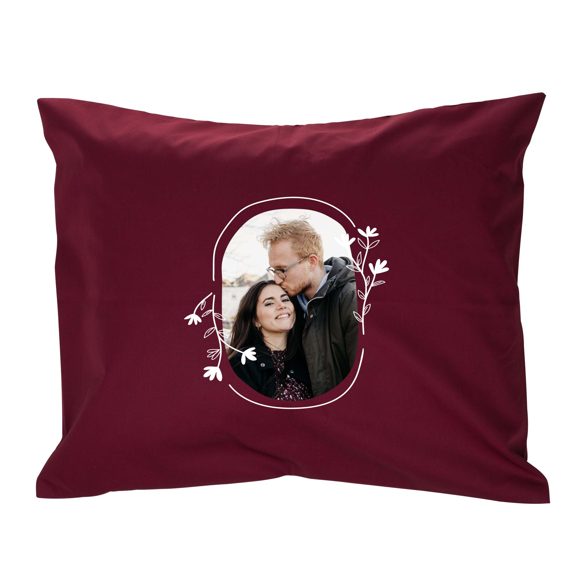 Kussen bedrukken - Bordeaux - 50 x 60 cm