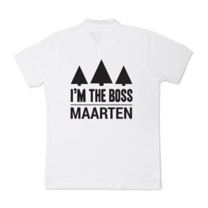 Polo voor heren bedrukken - Wit - XL