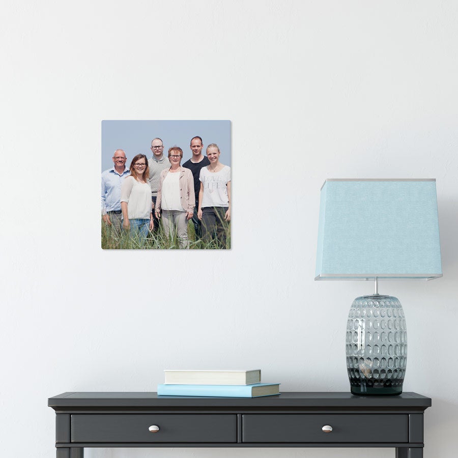 Foto op aluminium afdrukken - Wit (ChromaLuxe) - 30 x 30 cm