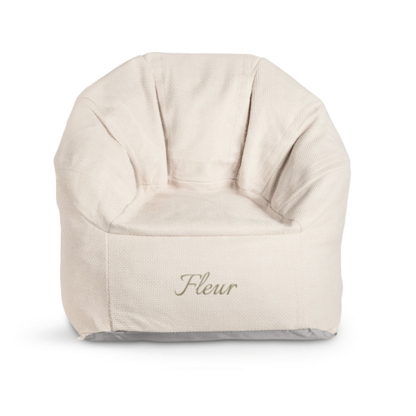 Kinderfauteuil met naam borduren - Beige