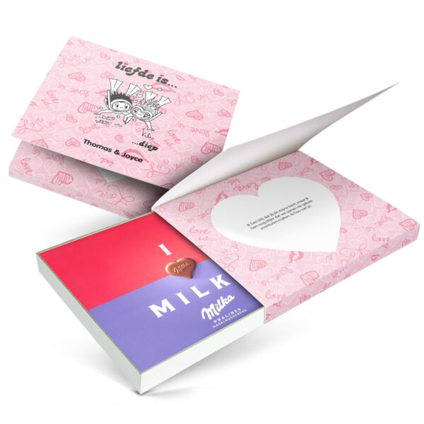 Chocobox bedrukken - Liefde is .. (110 gram)