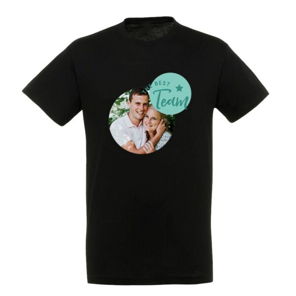 T-shirt voor mannen bedrukken - Zwart - S