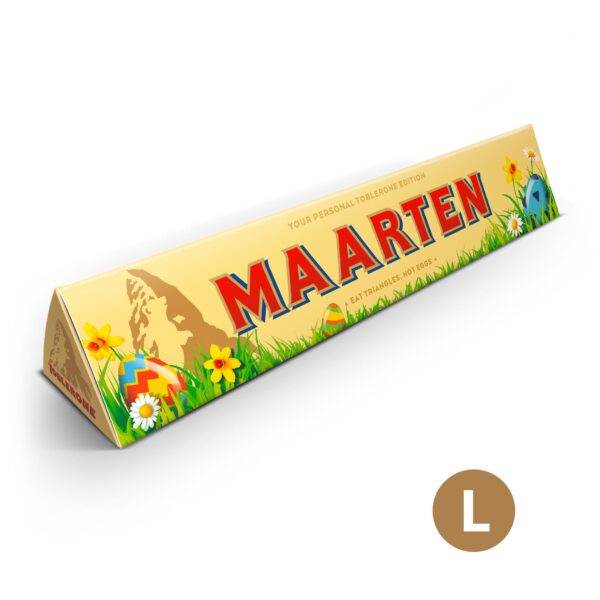 Toblerone paasreep met naam en foto - Large