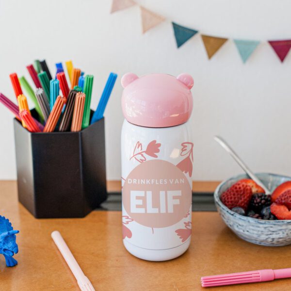 Kinder drinkbeker bedrukken - Roze