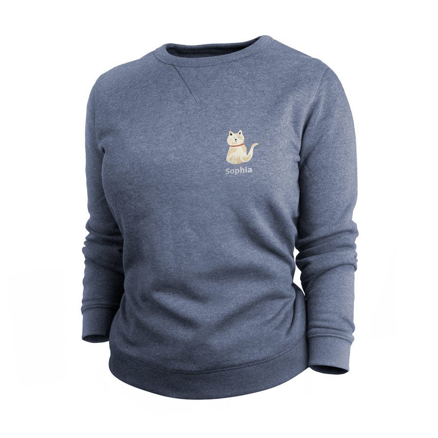 Trui voor dames bedrukken - Indigo - S